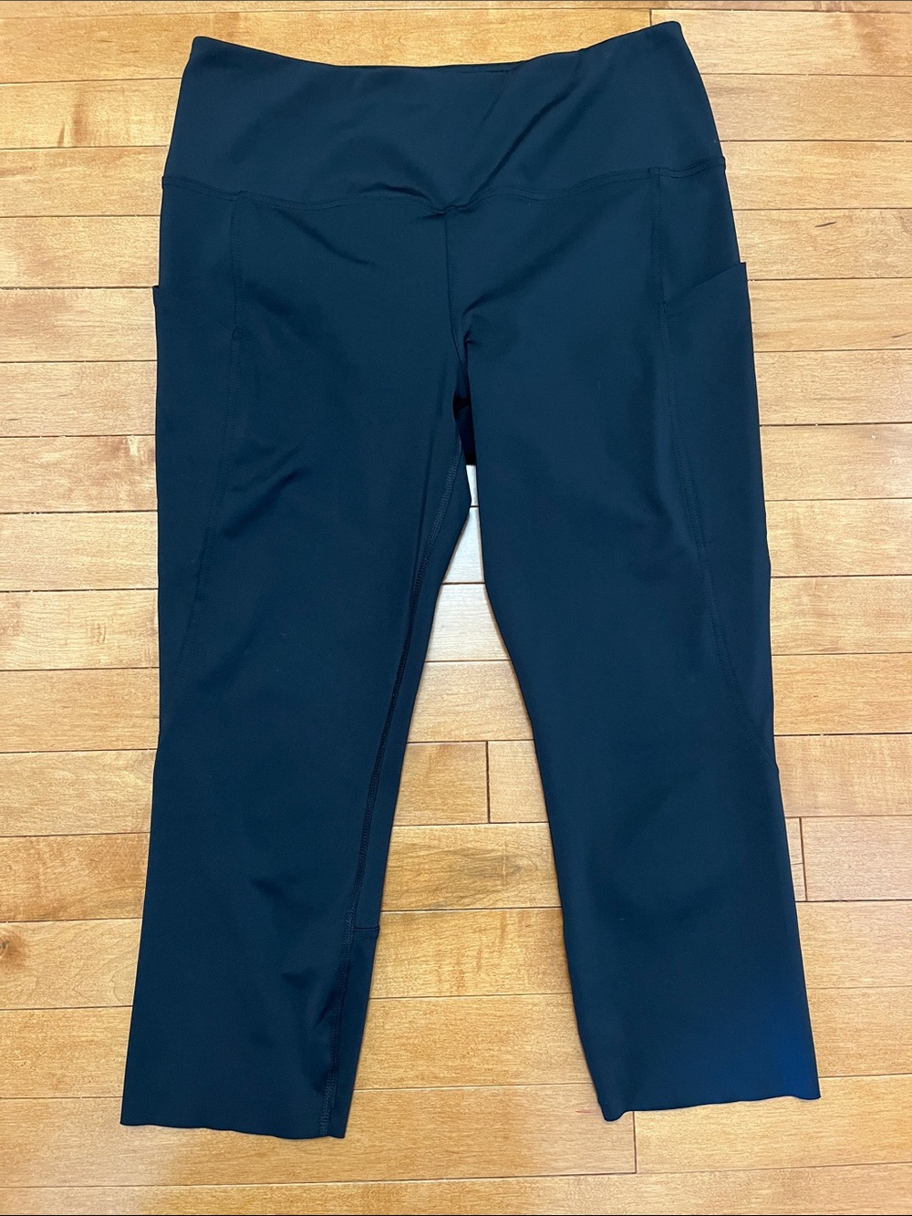 RBX Black XL Women's Active Capri Leggings